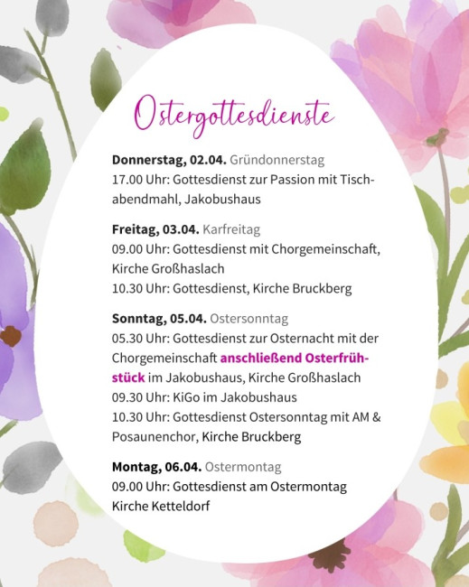 Ostergottesdienste
